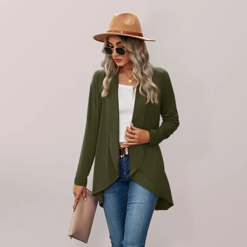 Solid Loose Women Cardigan Sweater