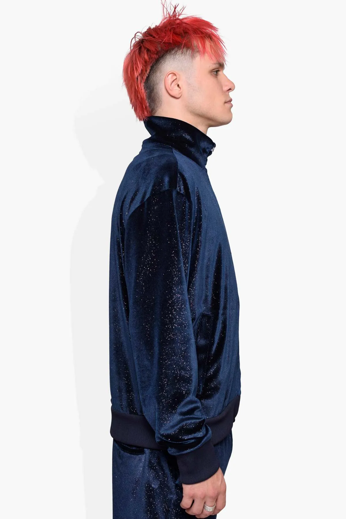 Sparkle Track Jacket - Navy