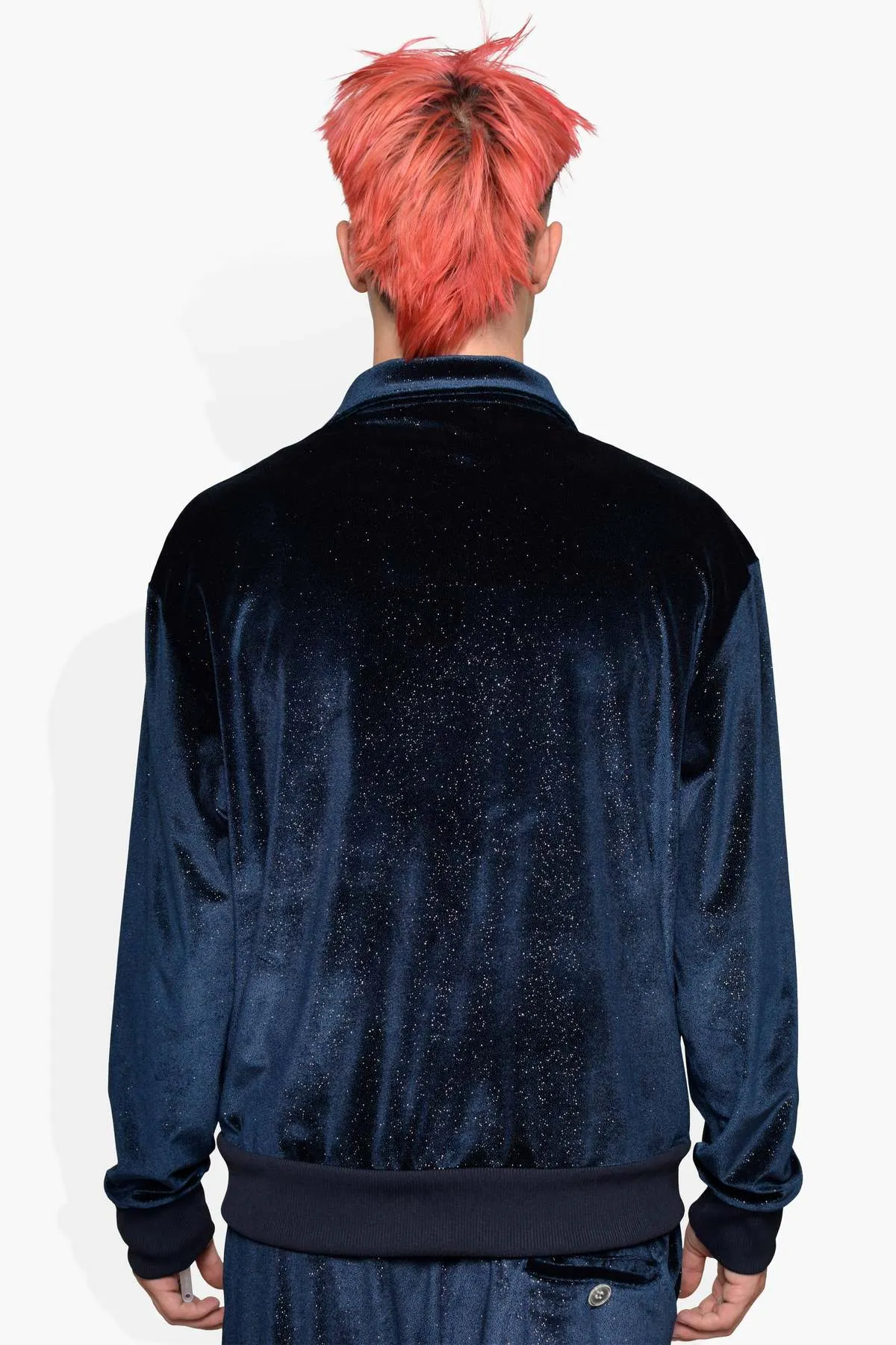 Sparkle Track Jacket - Navy