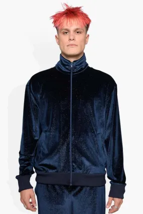 Sparkle Track Jacket - Navy