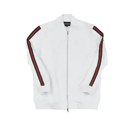 SRVL TRACK JACKET WHITE/RED/GREEN