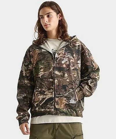 Supply And Demand Men's Supply And Demand Hamlin Allover Camo Print Full-Zip Hoodie