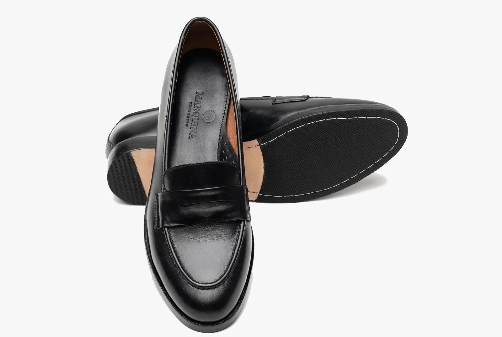 The Bonnie Penny Loafers - Black Noir