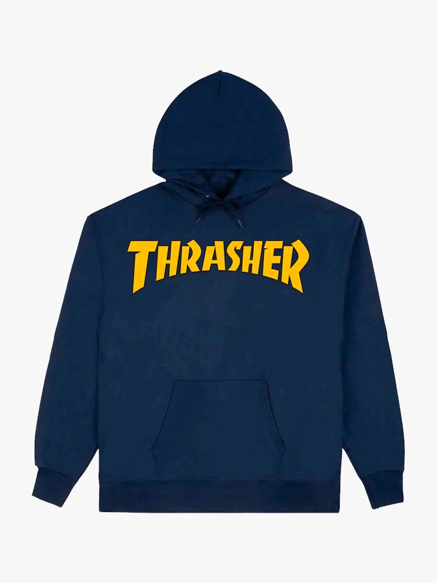 Thrasher Cover Logo Hoodie - Navy / Yellow