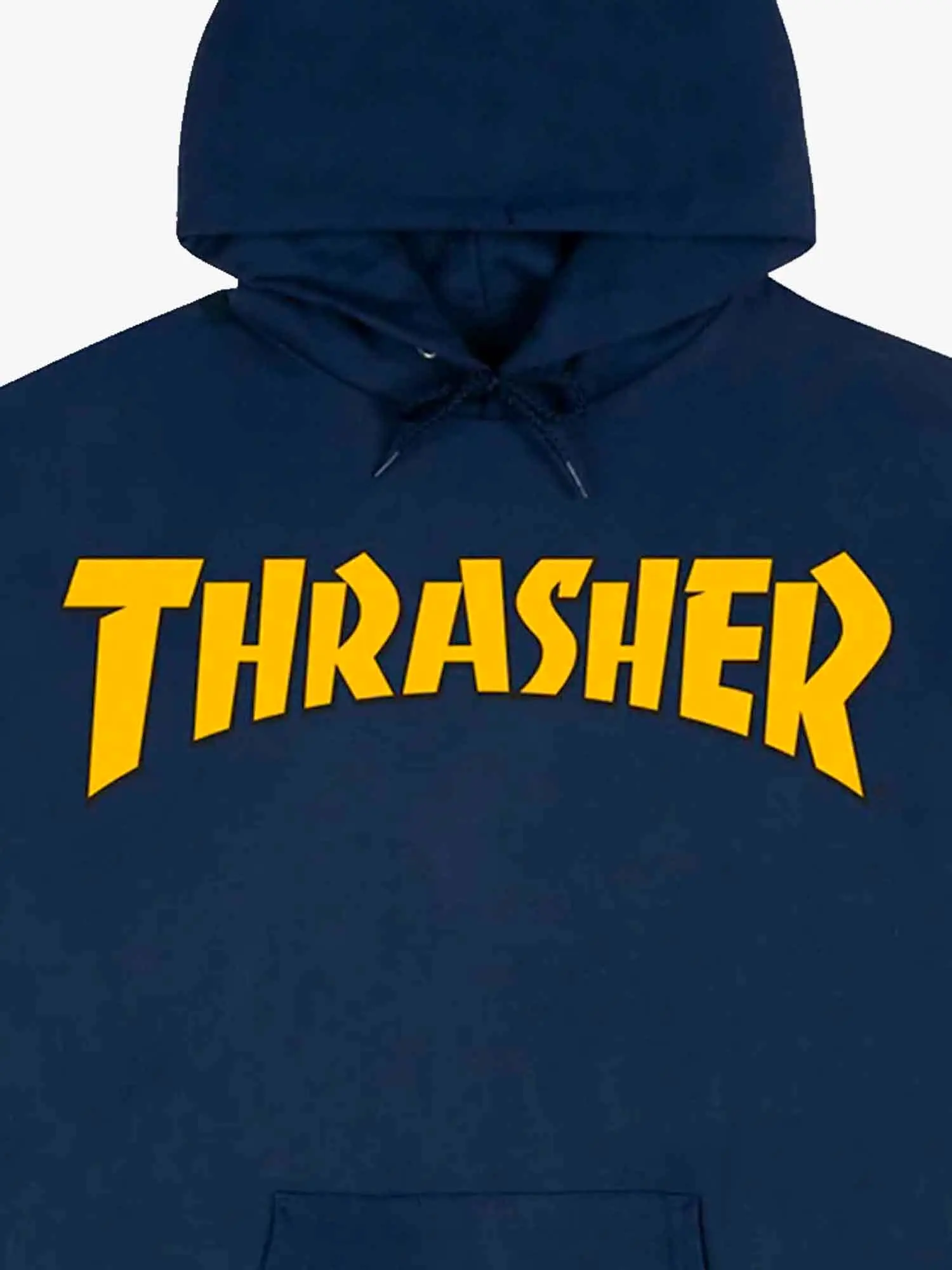 Thrasher Cover Logo Hoodie - Navy / Yellow