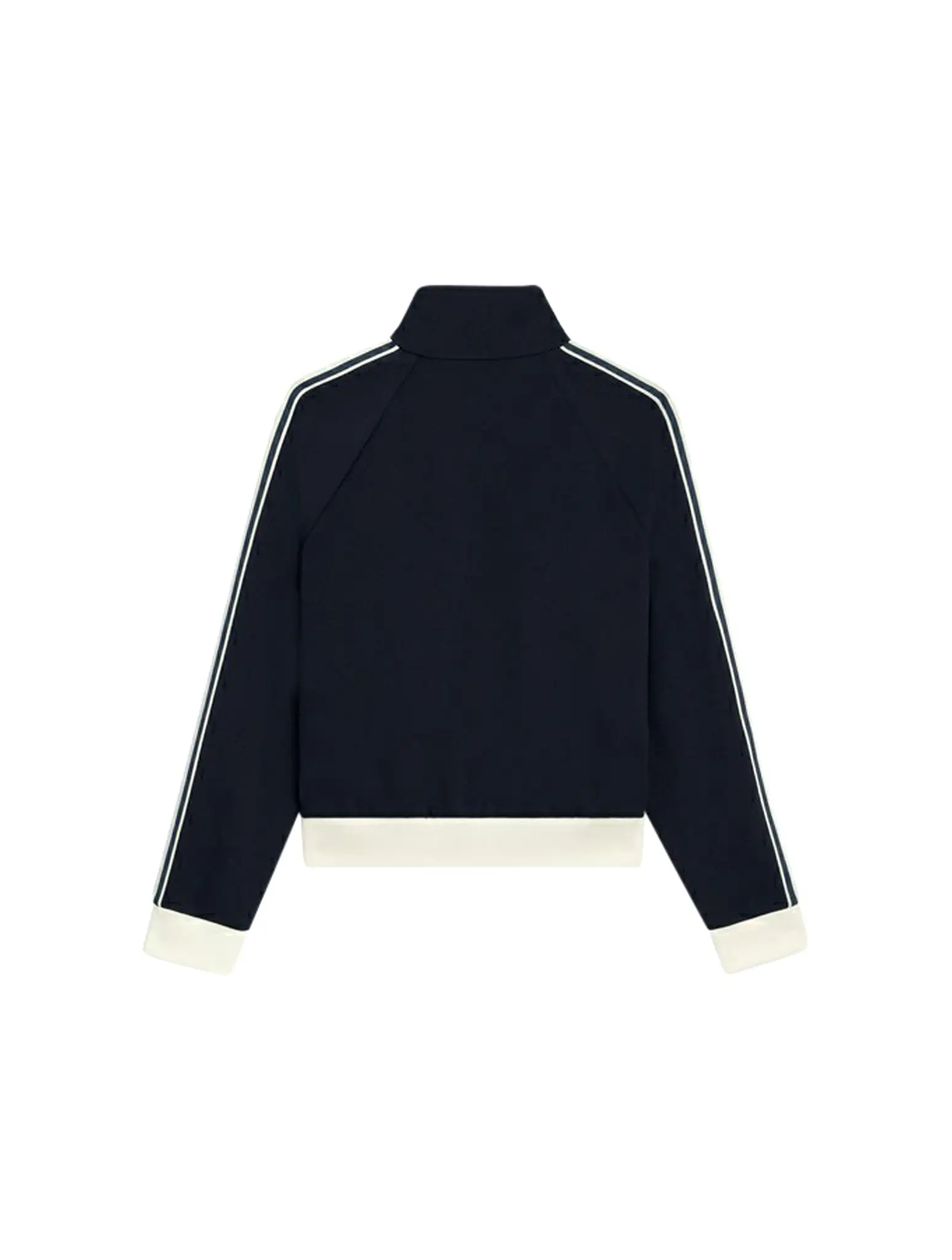 TRACK JACKET IN DOUBLE FACE JERSEY BLUE ANCRE / OFF WHITE