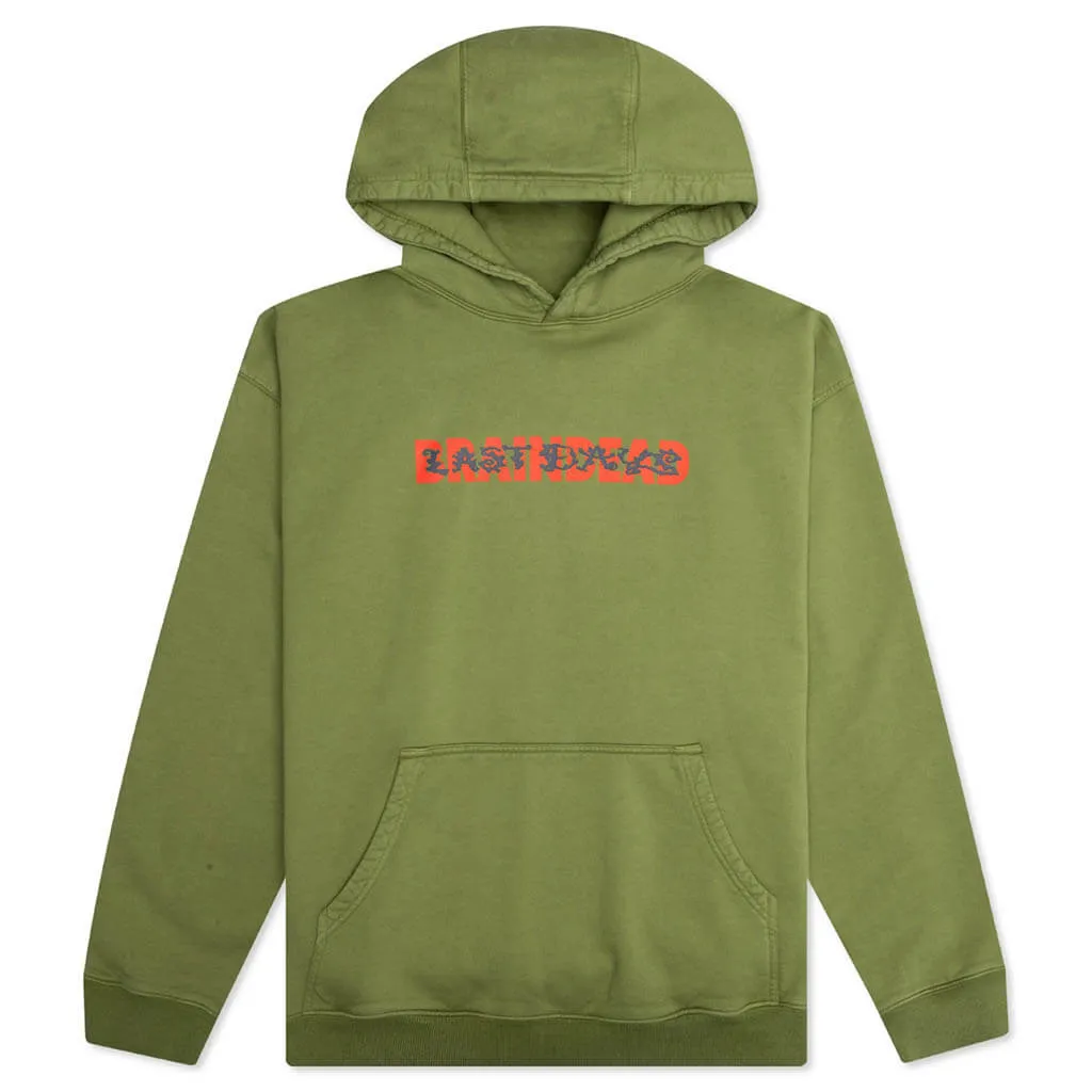 Warn End Aesthetics Hoodie - Moss