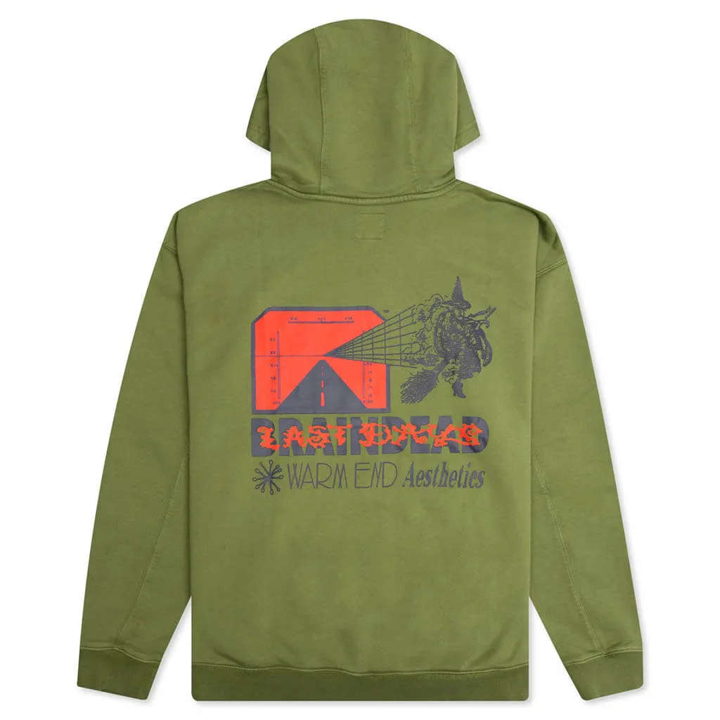 Warn End Aesthetics Hoodie - Moss