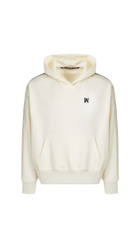 Washed Monogram Track Hoodie - White