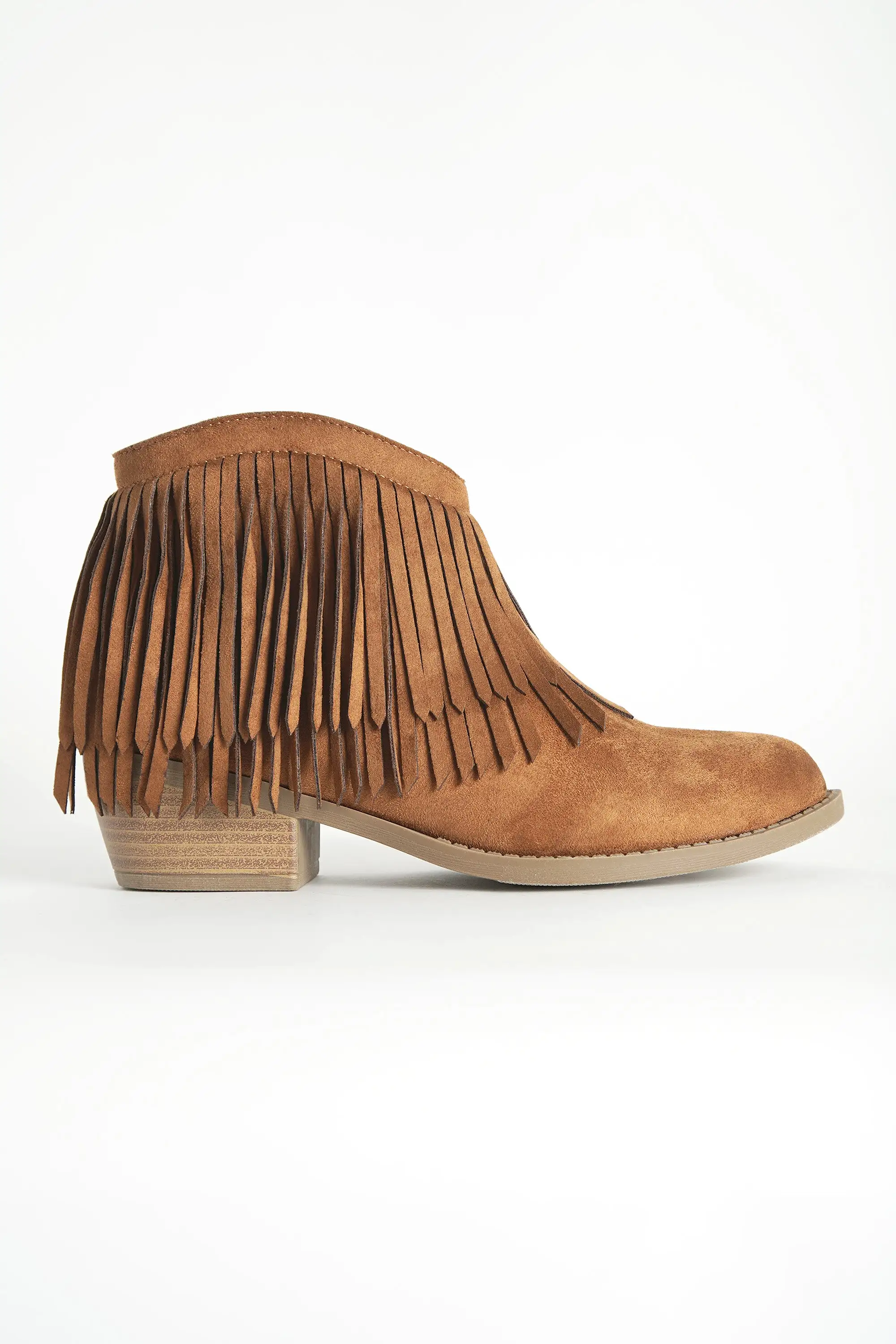 Western Fringe Ankle Boots