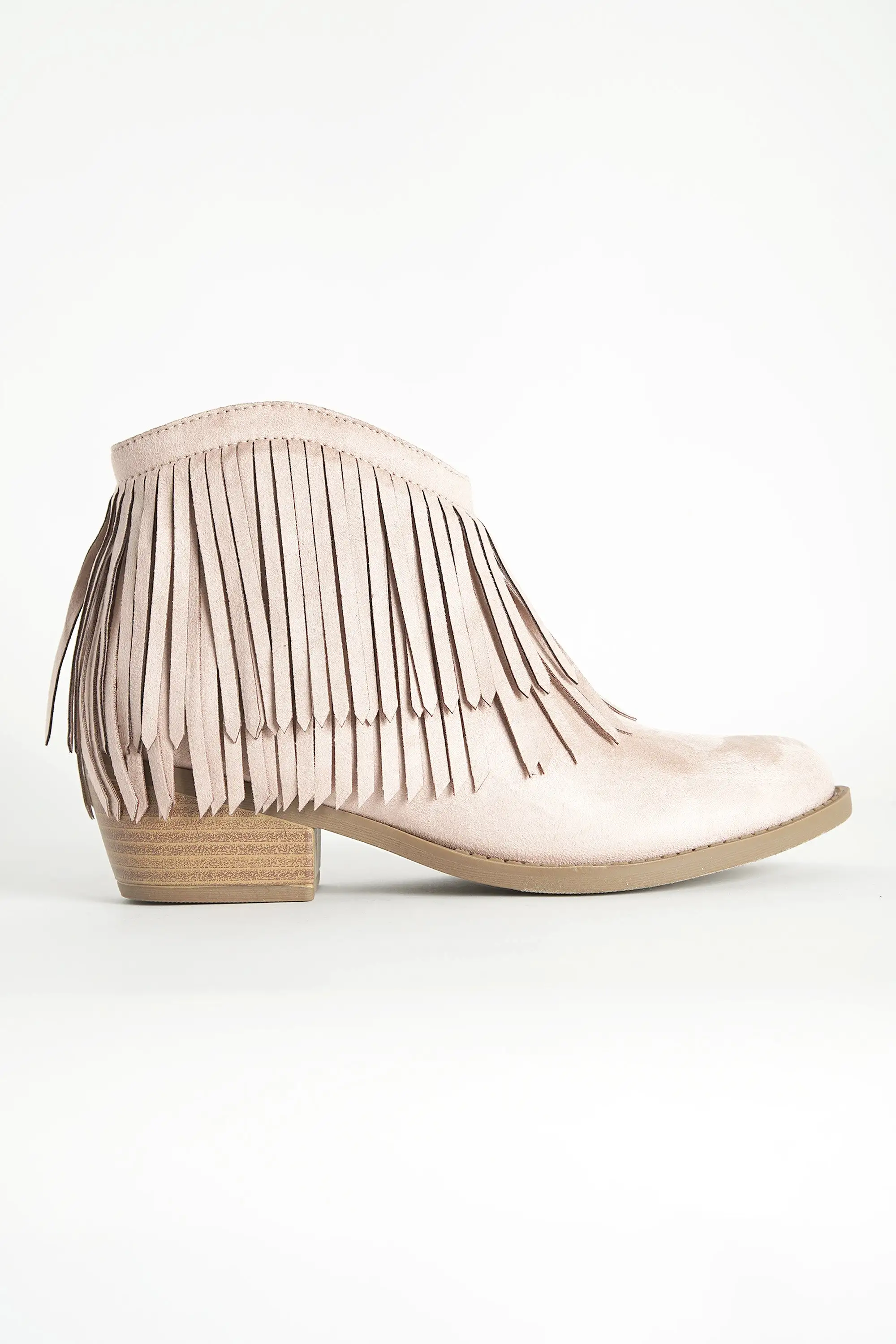 Western Fringe Ankle Boots