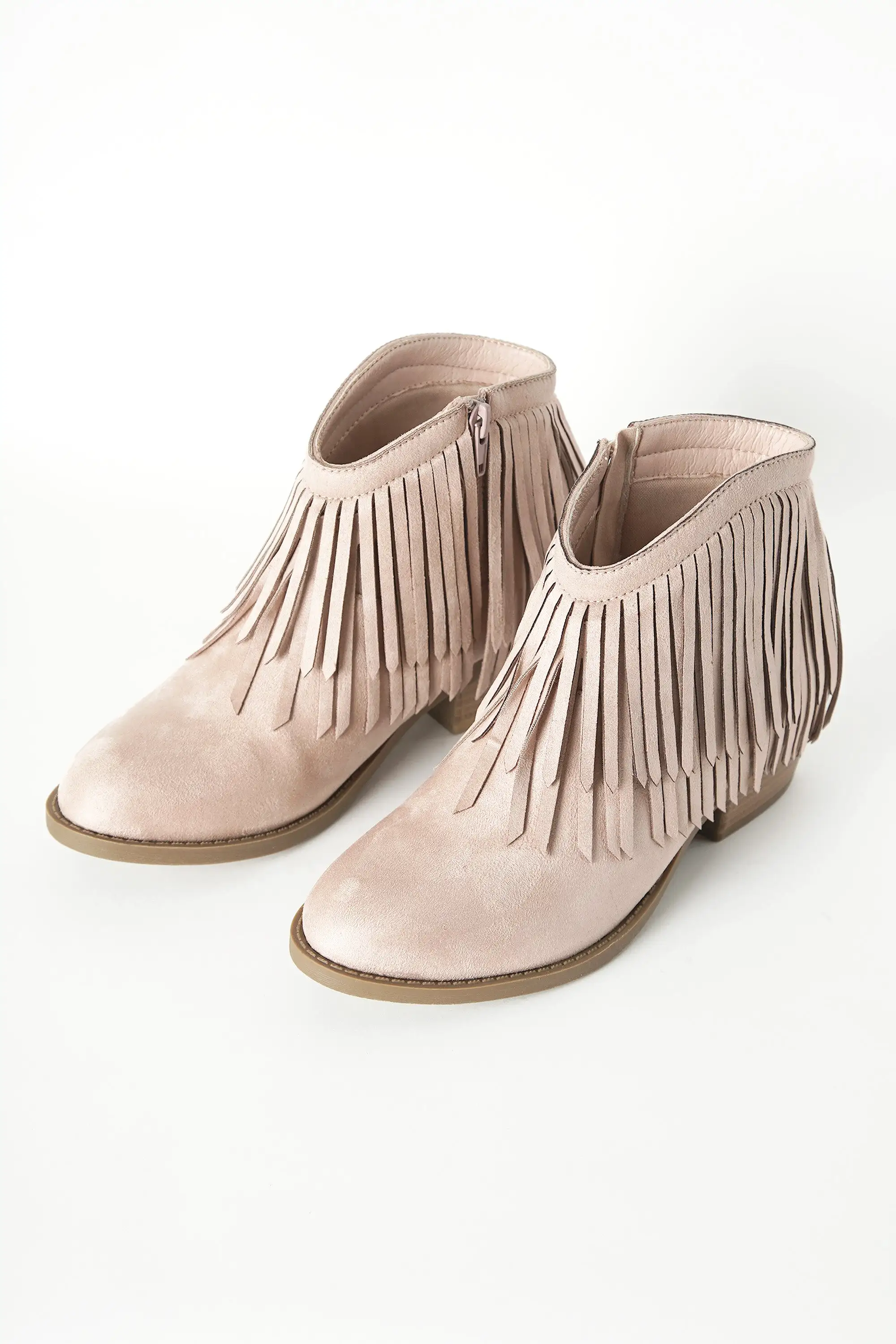 Western Fringe Ankle Boots