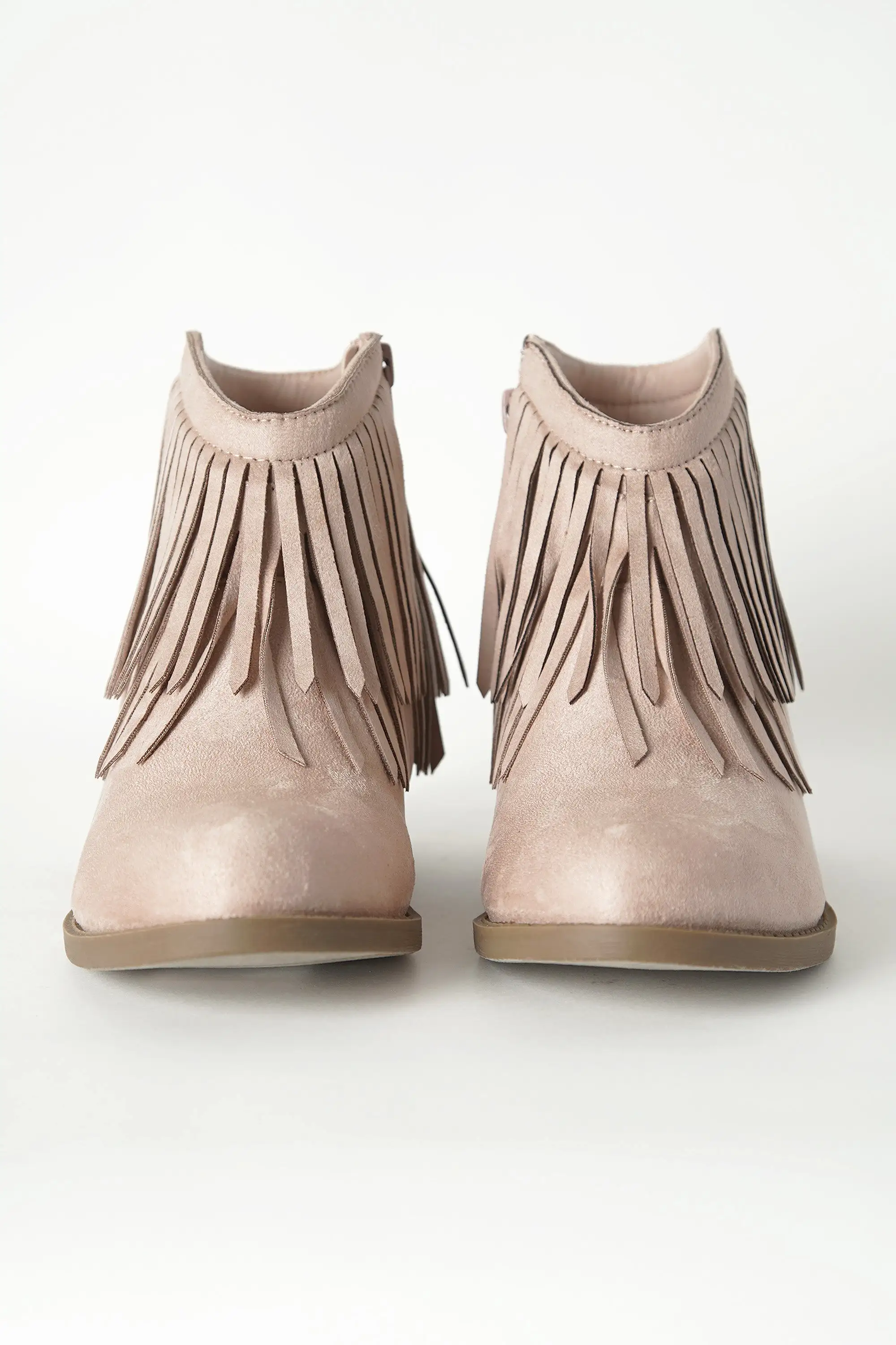 Western Fringe Ankle Boots