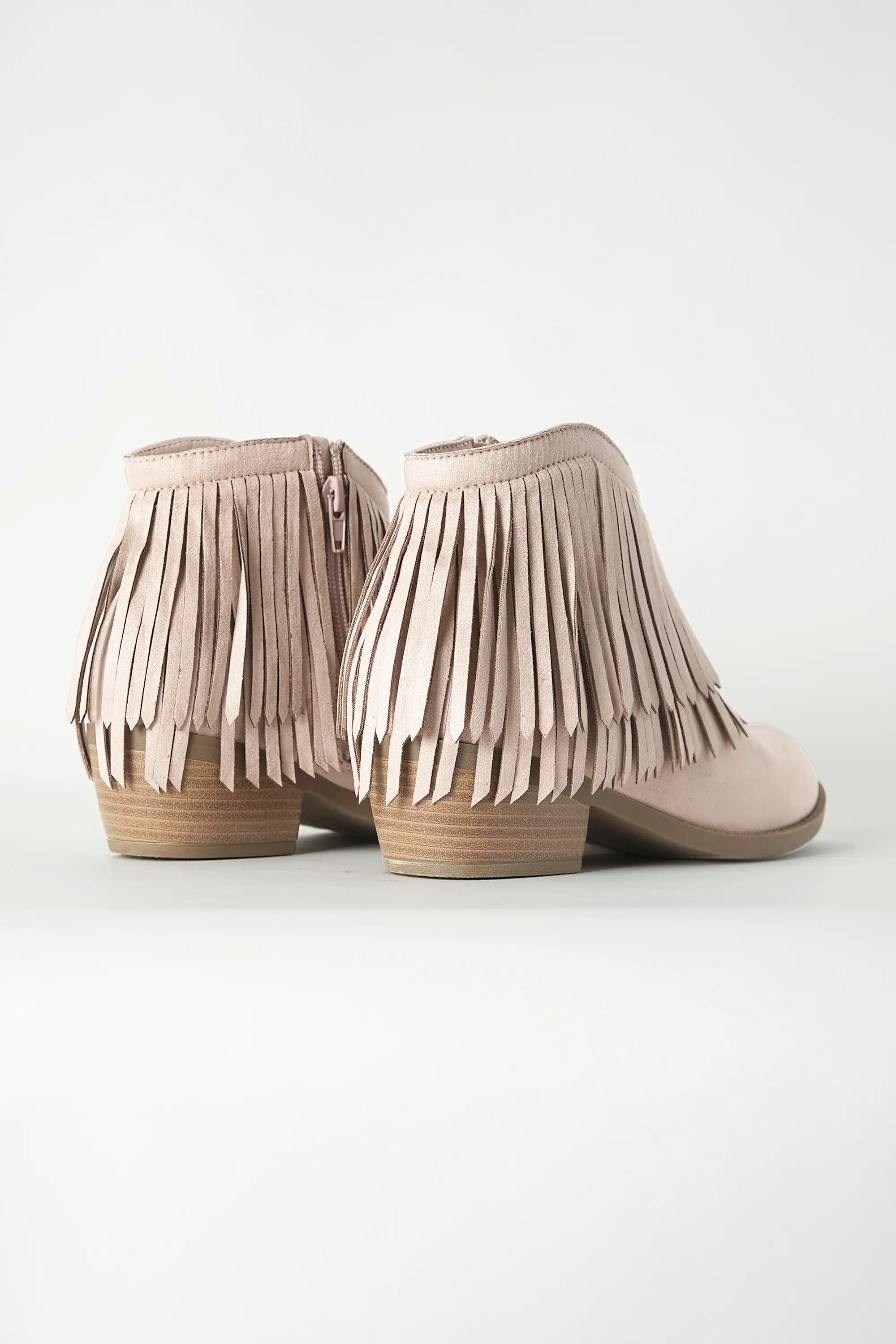 Western Fringe Ankle Boots