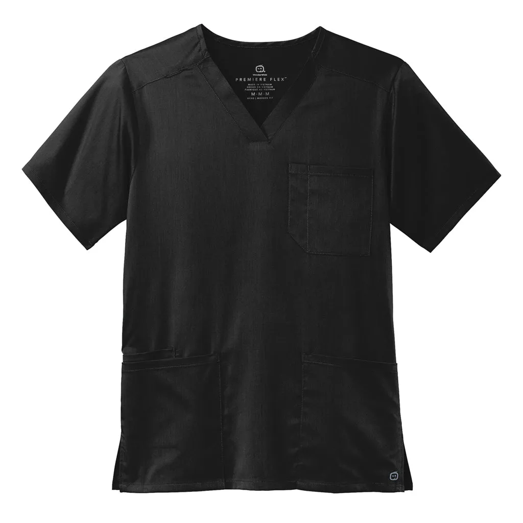 Wink Men's Black Premiere Flex V-Neck Top