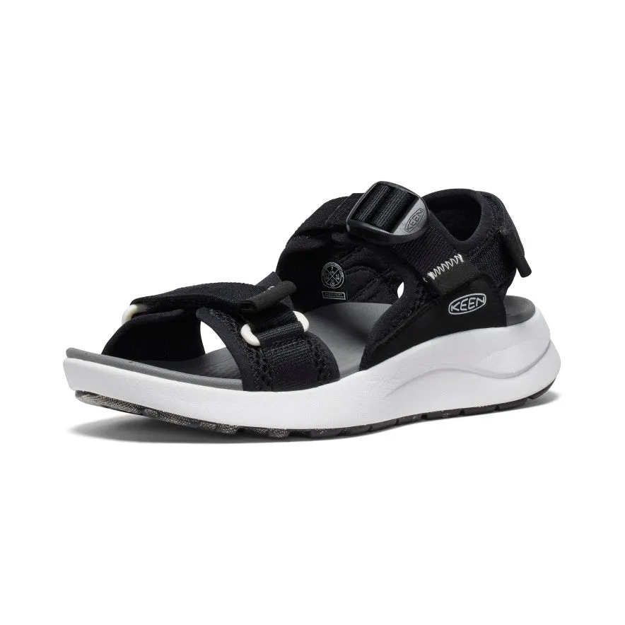 Women's Elle Sport Backstrap Sandal  |  Black/Steel Grey