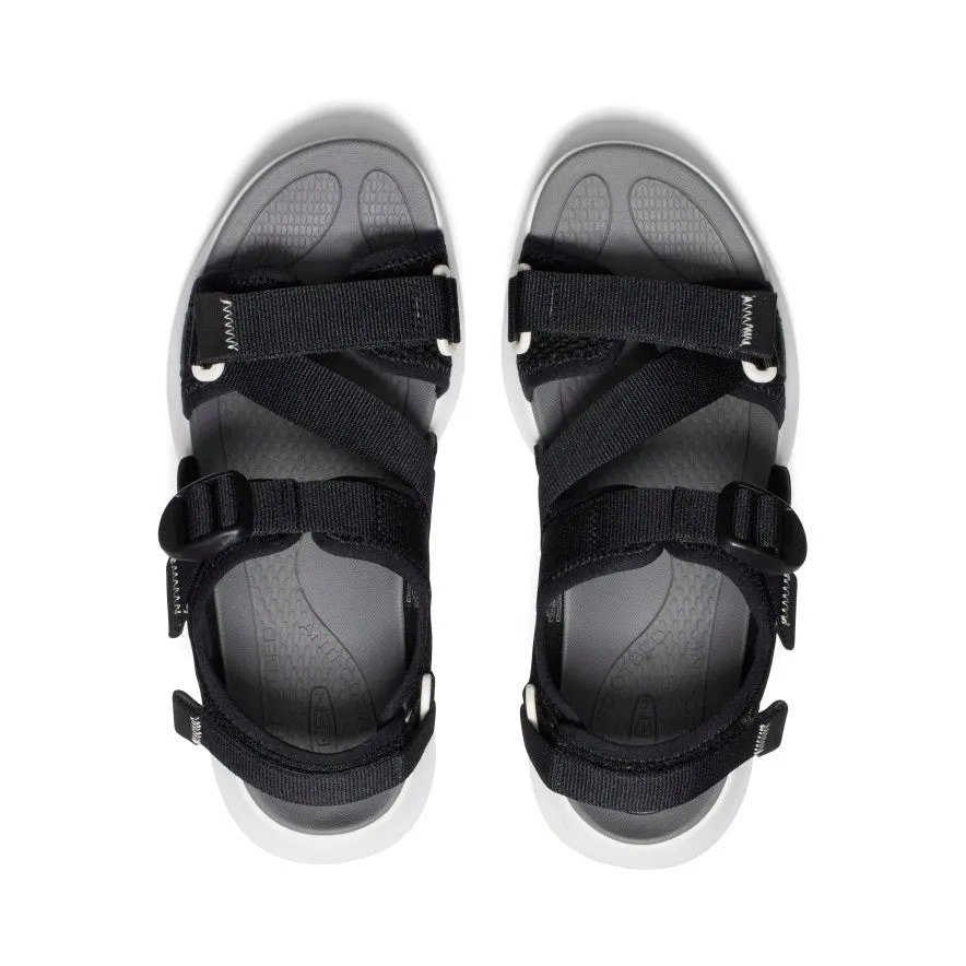 Women's Elle Sport Backstrap Sandal  |  Black/Steel Grey