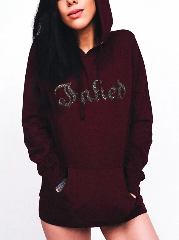 Women's Inked Glitter Logo Hoodie